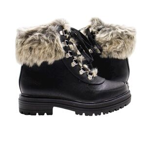 Sun + Stone Orlaa Black combat boots, size 6
New no box